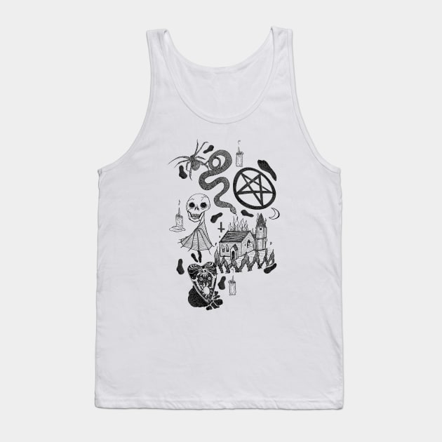 Well Maybe Its Witchcraft Tank Top by minniemorrisart